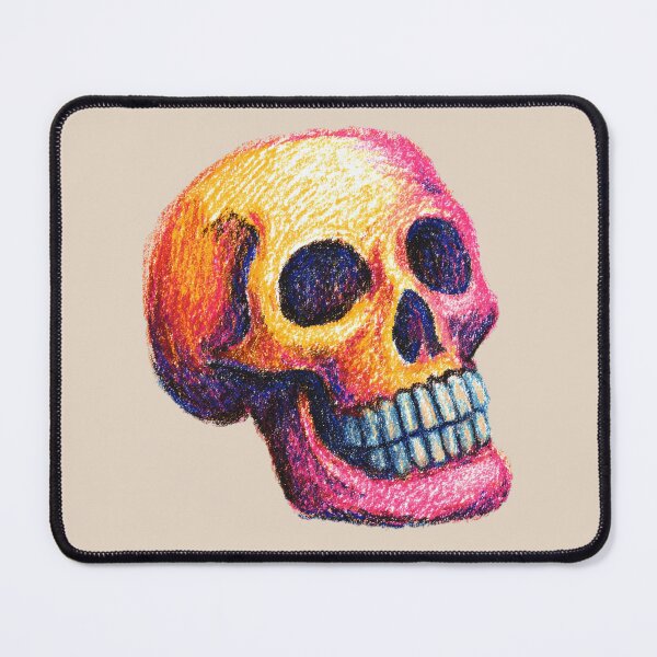 Item preview, Colorful skull in a style of crayon illustration  designed and sold by SweetLilith.