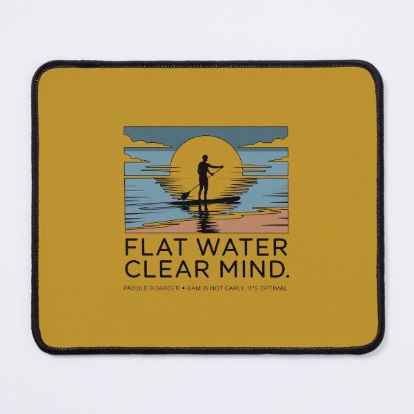 Item preview, Flat Water Clear Mind Stand Up Paddle Boarder Sunset designed and sold by Enea Kelo.