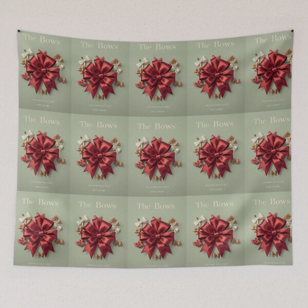 Item preview, Large Red Satin Bow – Festive Elegance and Chic Decoration designed and sold by SatinPosterCo.