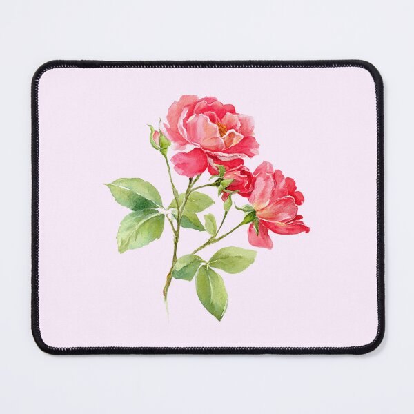 Item preview, Watercolor Pink Rose Branch designed and sold by SweetLilith.