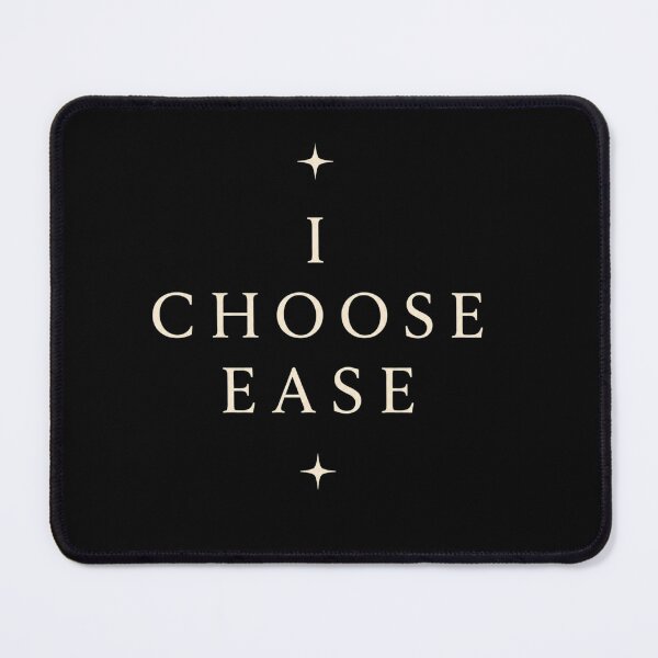 Item preview, I Choose Ease – Minimalist Typography Shirt | Soft Abundance | Quiet Luxury Aesthetic designed and sold by BeaVibes.