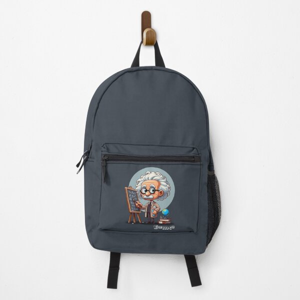 Item preview,  Albert Einstein Cartoon (Blue Background) designed and sold by MusesWhispers.