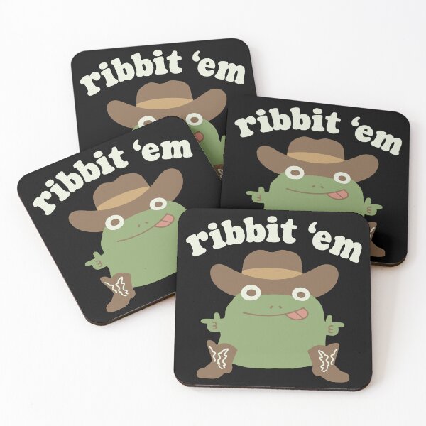 Item preview, Ribbit Em Funny Cowboy Frog Finger Guns designed and sold by Doodlywood.