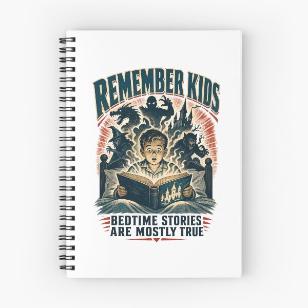 Item preview, Remember Kids Bedtime Stories Creepy Vintage Humor designed and sold by journeyengine.