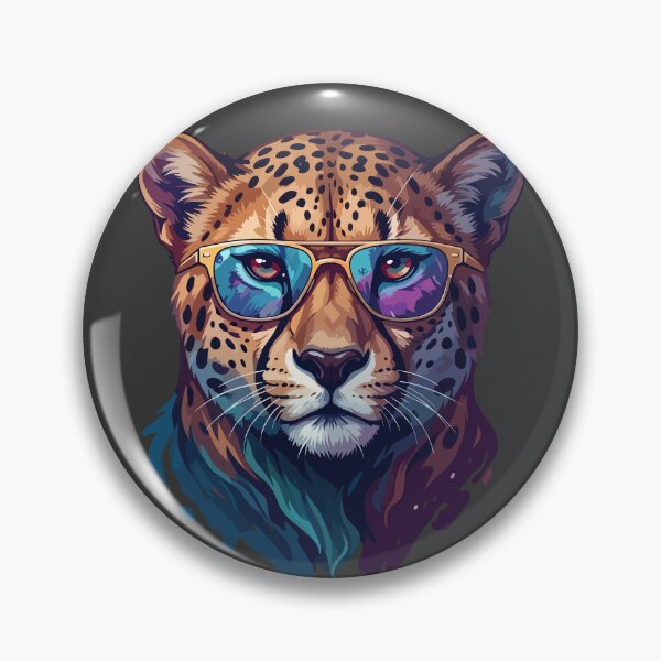Item preview, Cool Leopard Wearing Retro Sunglasses Pop Art Portrait designed and sold by artscripts.
