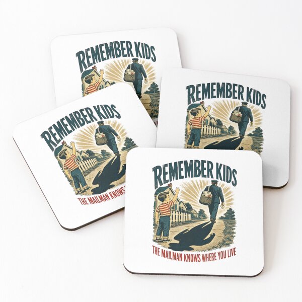 Item preview, Remember Kids Mailman Creepy Vintage Dark Humor designed and sold by journeyengine.