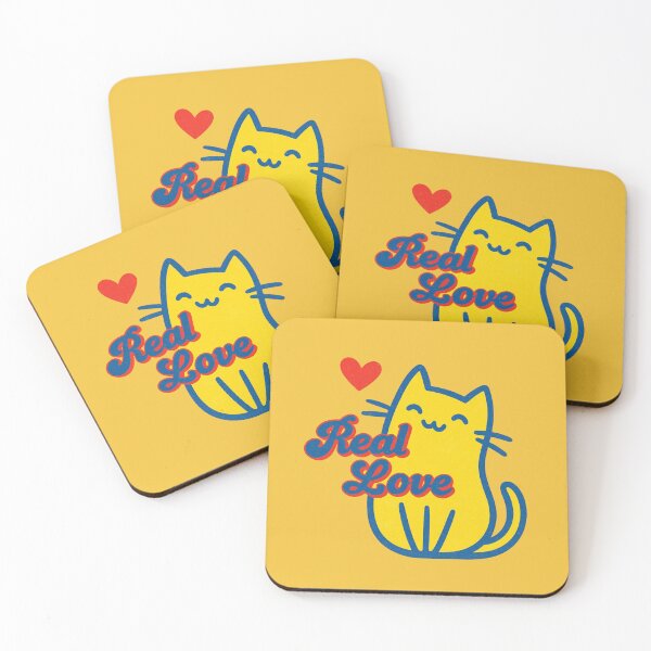 Item preview, Cute Cat Real Love Retro Vintage Graphic designed and sold by pulse_retail.