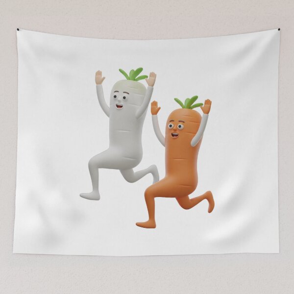 Item preview, Radish and carrot designed and sold by kanaehonkawa.