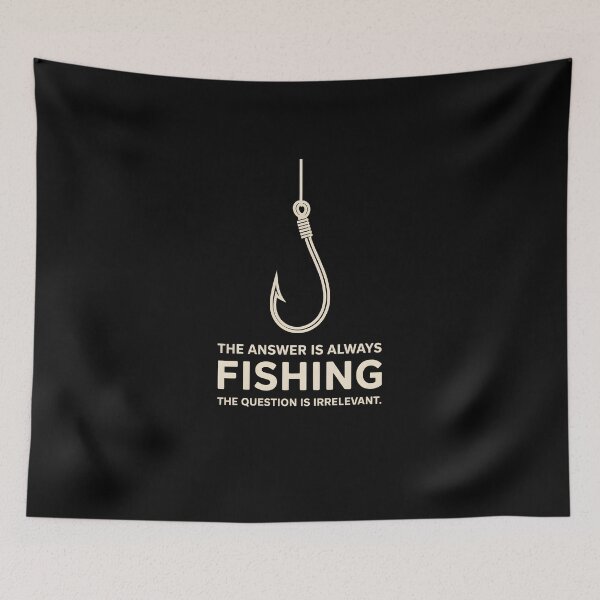 Item preview, Funny Fishing Hook Quote Elegant Minimalist Design designed and sold by Enea Kelo.