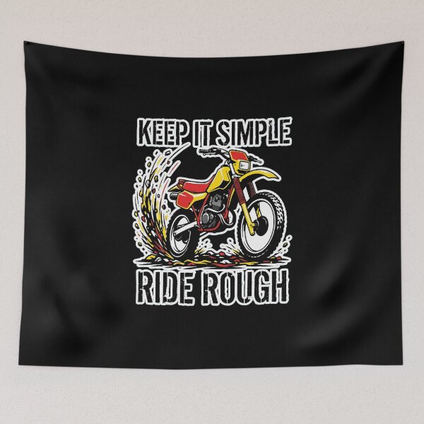 Item preview, Keep It Simple Ride Rough Vintage Enduro Dirt Bike Graphic designed and sold by EKHOAISTORE.