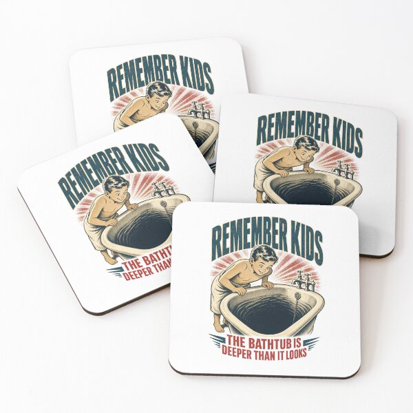 Artikelvorschau, Remember Kids Bathtub Creepy Vintage Dark Humor entworfen und verkauft von journeyengine.