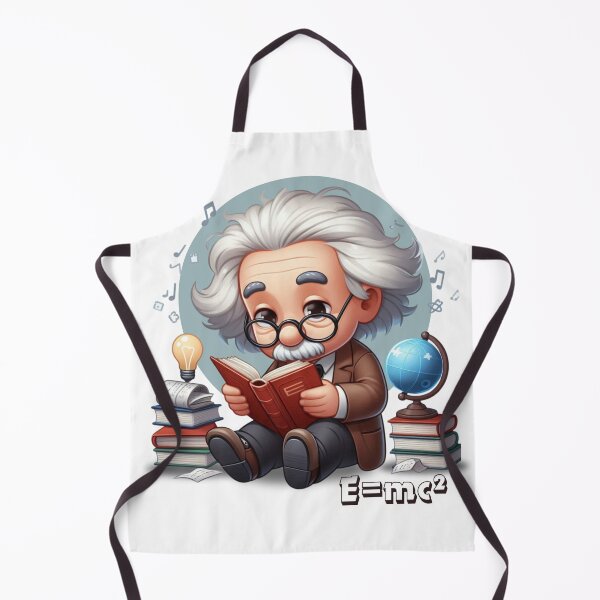 Aperçu de l'œuvre Dessin animé d'Albert Einstein créée et vendue par MusesWhispers.