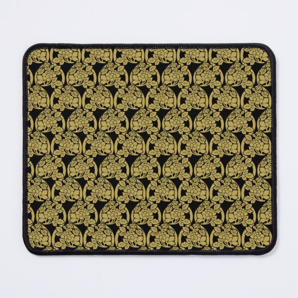 Item preview, Japanese Peony Flower Crest Pattern - Elegant Gold and Black Wagara designed and sold by vekotpu.