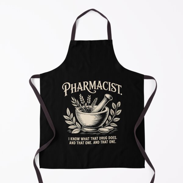 Item preview, Retro Pharmacist Mortar And Pestle Apothecary Quote designed and sold by Enea Kelo.