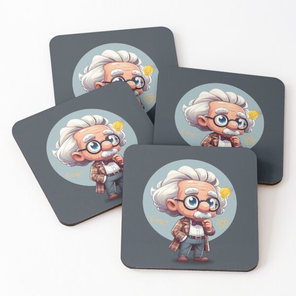 Item preview, Albert Einstein (Blue background) designed and sold by MusesWhispers.