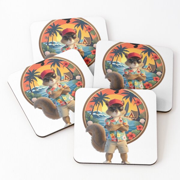 Item preview, Cool Summer Squirrel Beach Vibes designed and sold by M.Store.