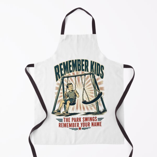 Item preview, Remember Kids Park Swings Creepy Vintage Humor designed and sold by journeyengine.
