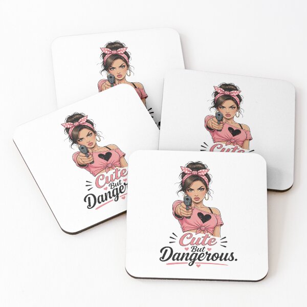 Item preview, "Cute But Dangerous" Retro Boss Lady  designed and sold by MusesWhispers.