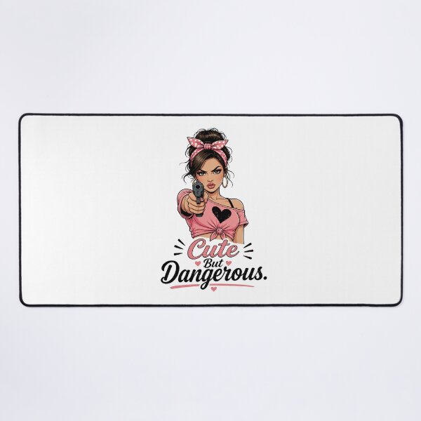 Item preview, "Cute But Dangerous" Retro Boss Lady  designed and sold by MusesWhispers.