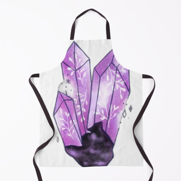 Item preview, Magical Purple Crystal Cluster Illustration designed and sold by DailyDoodlesBySumbul.