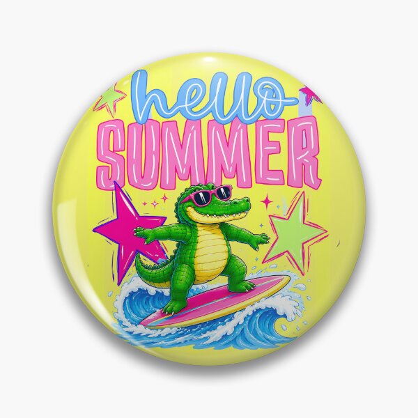 Item preview, Hello Summer Surfing Alligator Fanny Gifts For Surfing Lover designed and sold by MalwasBasket.