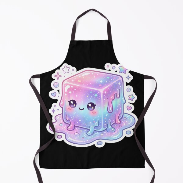 Item preview, Needoh Cute Pastel Galaxy Cube Sticker | Kawaii Cosmic Jelly Cube | Sparkly Aurora Slime Aesthetic designed and sold by Bhaskar Digital Art.