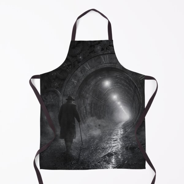 Item preview, The Last Hour | Dark Steampunk Time Tunnel Wall Art designed and sold by WitchyBotanicaArt.