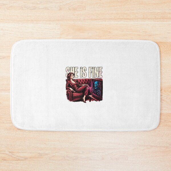 Item preview, She Is Fine, Horror Woman Demon TV Funny Dark Humor Vintage 80s designed and sold by CryptReel.