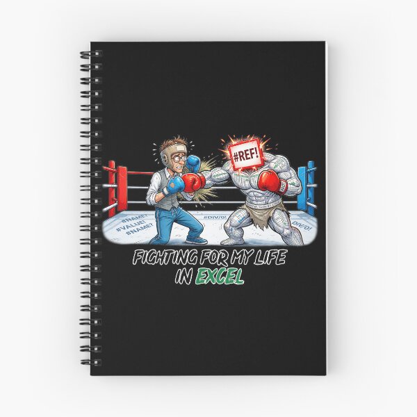 Item preview, Fighting For My Life In Excel | Funny Accountant Gym Boxing. designed and sold by spreadsheetcafe.