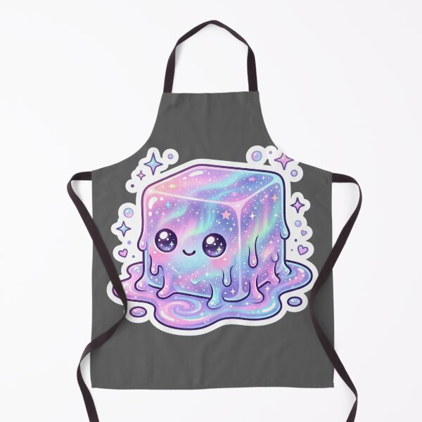Item preview, Needoh Kawaii Aurora Galaxy Cube Sticker | Cute Pastel Cosmic Jelly Cube | Magical Space Aesthetic designed and sold by Bhaskar Digital Art.