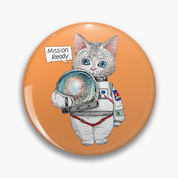 Item preview, COSMIC MEOW #01: Mission Ready - White Cat designed and sold by Neco Utyuu!.