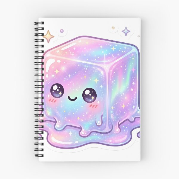 Item preview, Needoh Kawaii Galaxy Jelly Cube Sticker | Cute Pastel Cosmic Slime | Sparkly Rainbow Cube Aesthetic designed and sold by Bhaskar Digital Art.