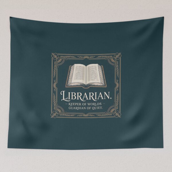Item preview, Vintage Librarian Keeper Of Worlds Ornate Book Frame designed and sold by Enea Kelo.