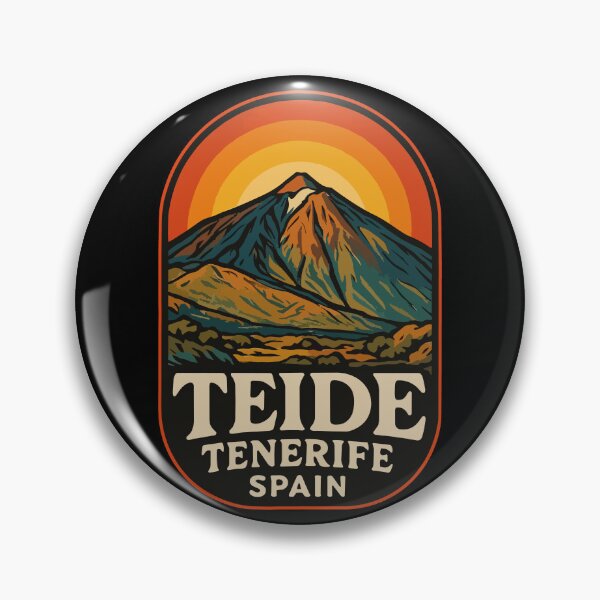 Item preview, Mount Teide Volcano Tenerife Spain Retro Trippy designed and sold by TomFrontierArt.