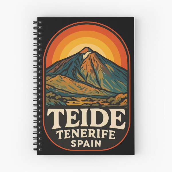 Item preview, Mount Teide Volcano Tenerife Spain Retro Trippy designed and sold by TomFrontierArt.