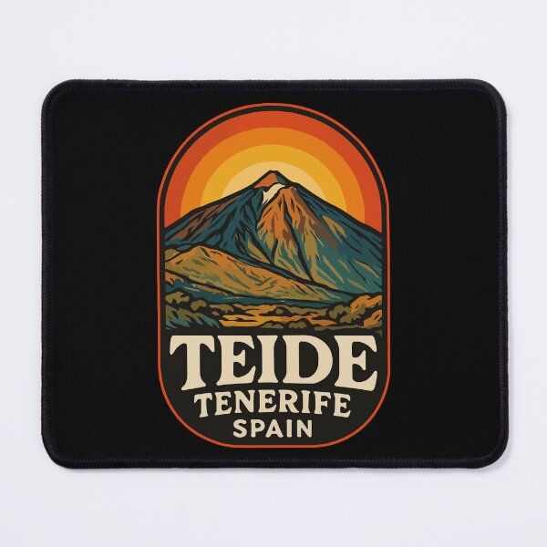 Item preview, Mount Teide Volcano Tenerife Spain Retro Trippy designed and sold by TomFrontierArt.