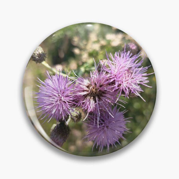 Item preview, Purple Thistle Wildflowers Blooming in Summer Meadow Close Up designed and sold by PhuongVoArt.