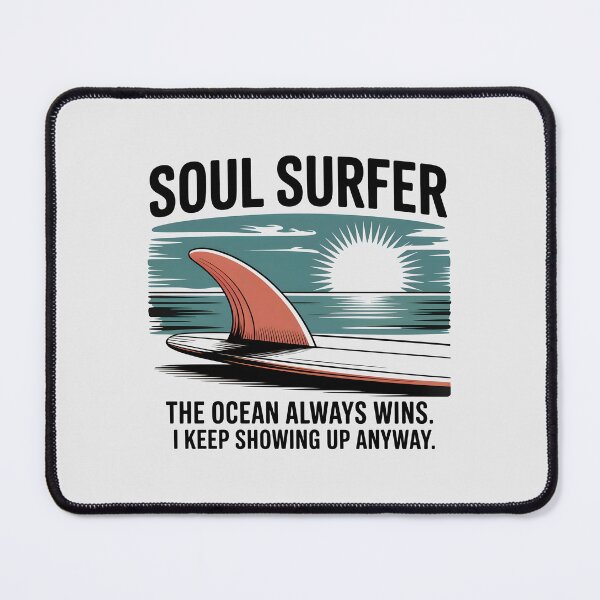 Item preview, Retro Soul Surfer Fin Ocean Sunset Illustration designed and sold by Enea Kelo.
