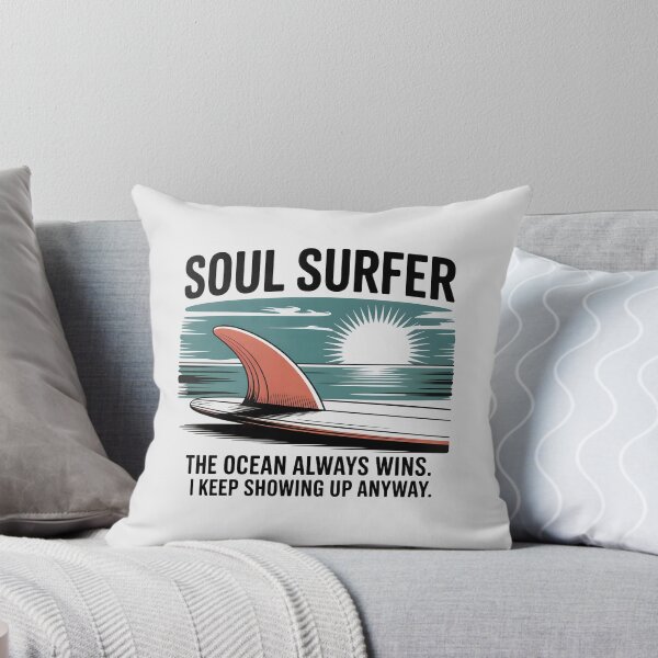 Item preview, Retro Soul Surfer Fin Ocean Sunset Illustration designed and sold by Enea Kelo.