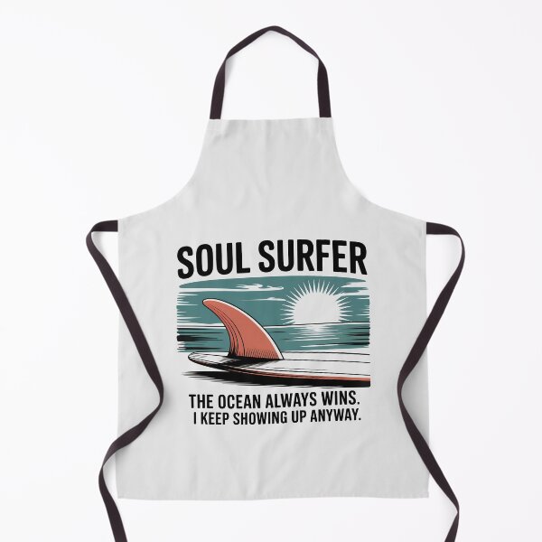 Item preview, Retro Soul Surfer Fin Ocean Sunset Illustration designed and sold by Enea Kelo.