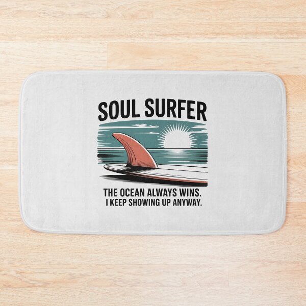 Item preview, Retro Soul Surfer Fin Ocean Sunset Illustration designed and sold by Enea Kelo.