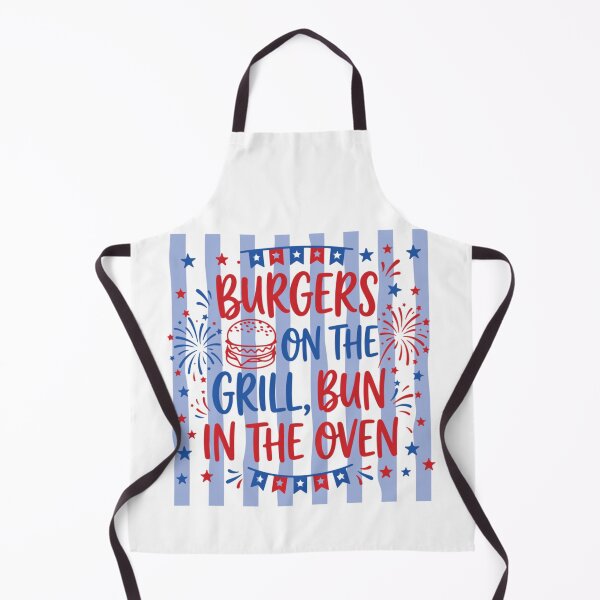Item preview, Retro Burgers On The Grill Bun in The Oven Pregnant  designed and sold by Ali-printshop.