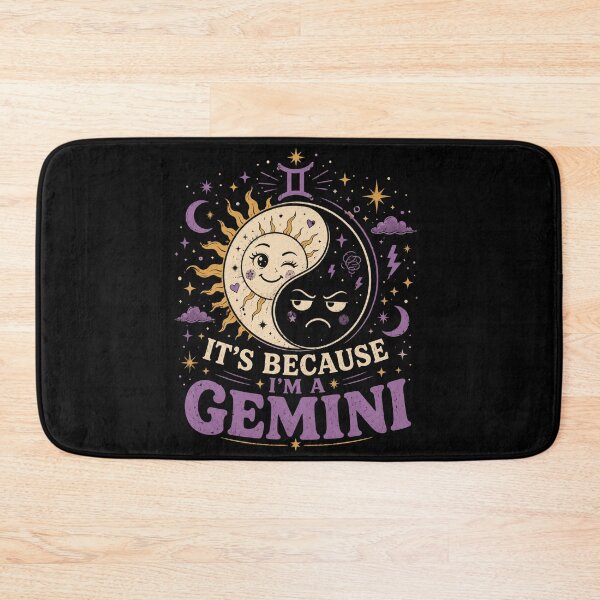 Item preview, It's Because I'm a Gemini Funny Zodiac Yin Yang Astrology Design designed and sold by La-Nuna.