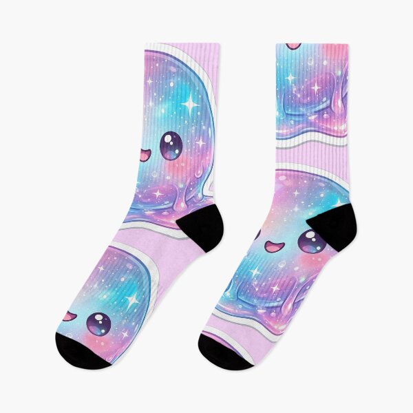 Item preview, Pegatina Needoh Cute Galaxy Slime | Personaje Kawaii Pastel Jelly | Estética de mancha cósmica brillante designed and sold by Bhaskar Digital Art.