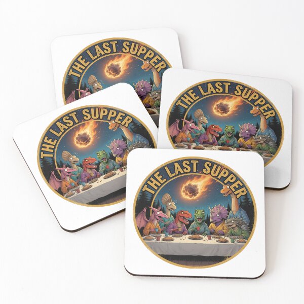 Item preview, Dinosaur Last Supper Meteor Apocalypse designed and sold by TshirtsOnline-.