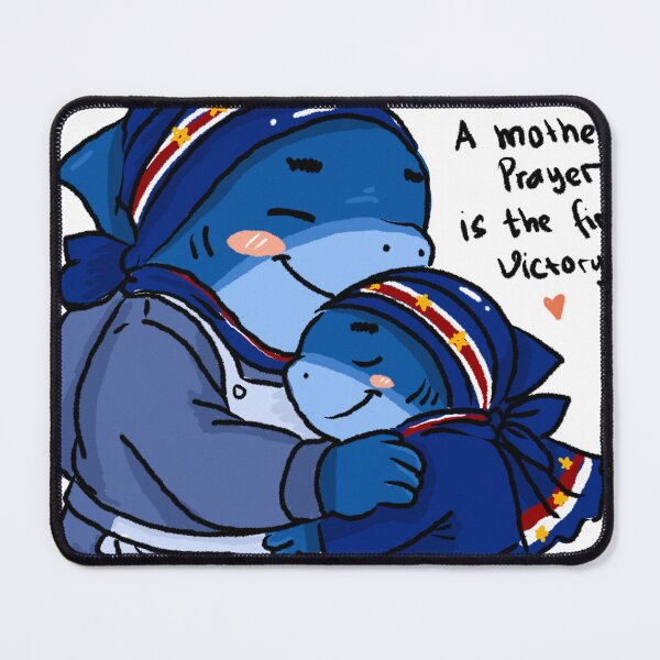 Item preview, A Mother’s Prayer Is the First Victory – Cute Cape Verde Shark Soccer Illustration designed and sold by chupichapa.