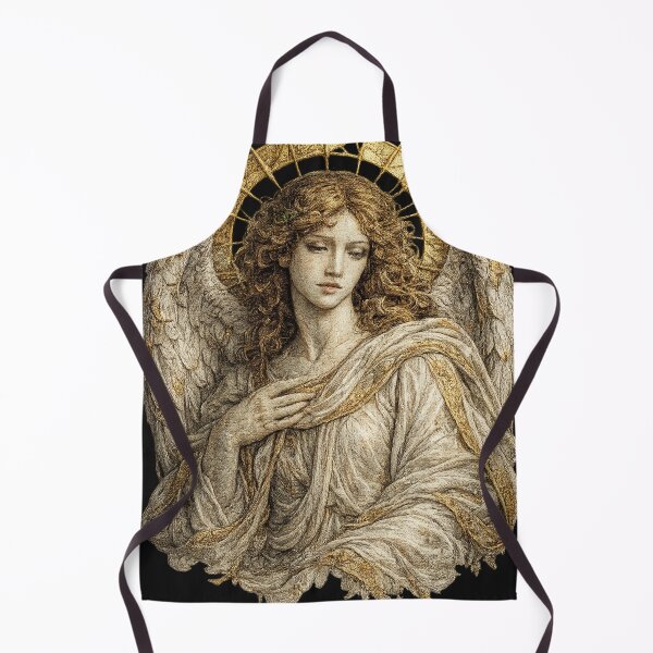 Item preview, Renaissance Angel Embroidery | Sacred Luxury Divine Portrait Gothic Baroque Art designed and sold by Emoji Emblems.