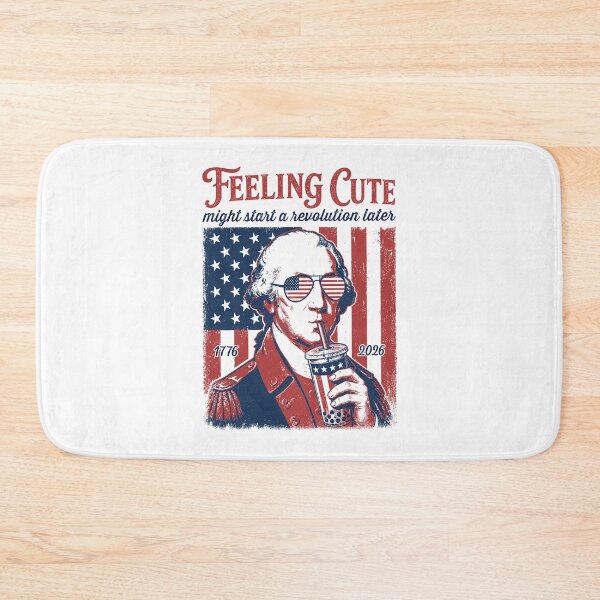 Item preview, Feeling Cute Might Start A Revolution Later George Washington Patriotic Boba Tea designed and sold by PixlCrypt.