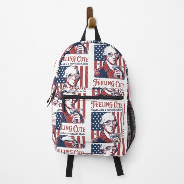 Item preview, Feeling Cute Might Start A Revolution Later George Washington Patriotic Boba Tea designed and sold by PixlCrypt.