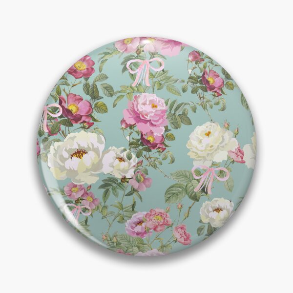 Item preview, Vintage Pink Roses & Coquette Bows Floral Pattern | Cottagecore Botanical Design designed and sold by Asmaa Abdul-Azim.